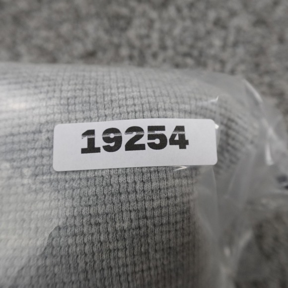 Eddie Bauer Sweater Mens M Gray Waffle Knit Thermal Crewneck Pullover Outdoor - Picture 11 of 11